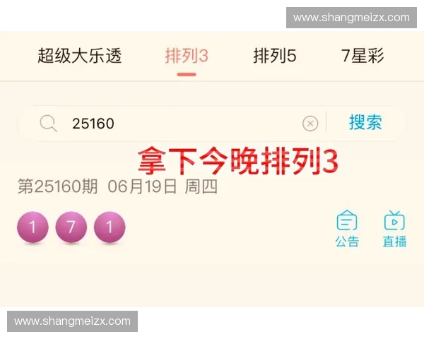 最新一期排三开奖直播现场实况详解号码走势与中奖趋势分析